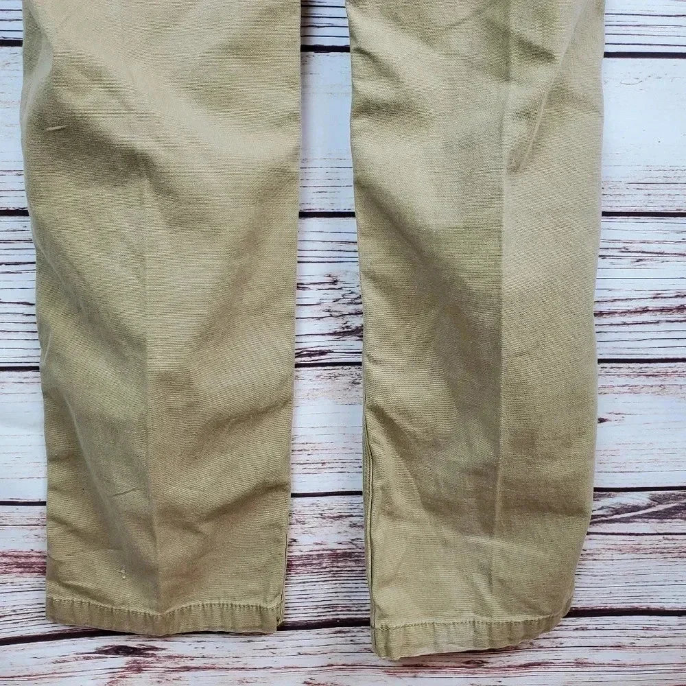 Carhartt Men's 38x34 Relaxed Fit Rigby Dungaree Tan Canvas Pants